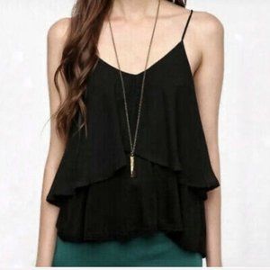 Urban Outfitters Black Layered Tank Top